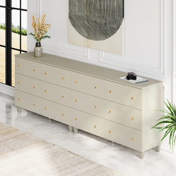 long dresser, bedroom dresser, chest of drawers, storage dresser, modern dresser, bedroom storage furniture, bestseller push, minimalist, lifestyle, calm, trustworthy, neutral